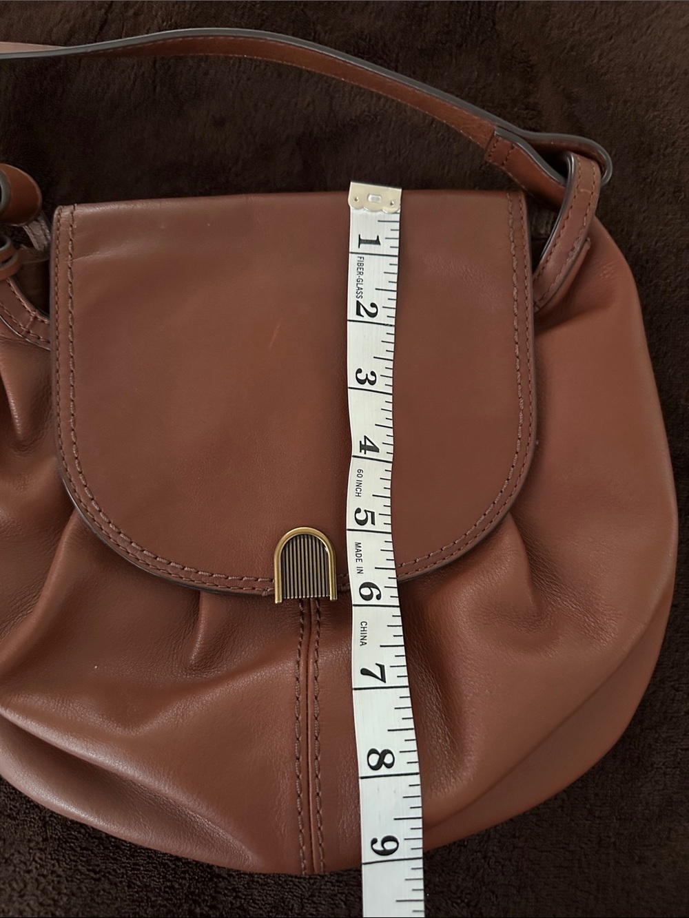 Fossil Gigi Flap Crossbody retro vintage crossbody leather bag - Picture 11 of 13
